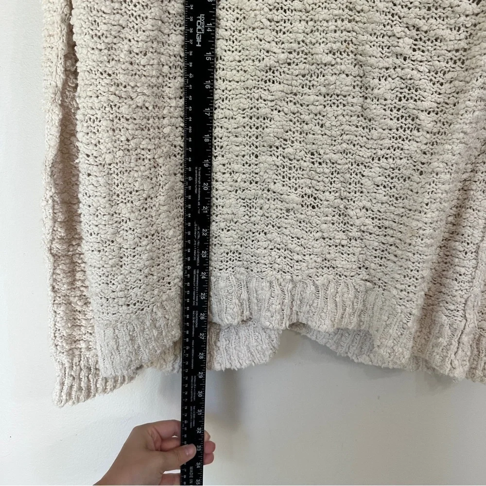 Free People Songbird Ivory knit Pullover Sweater Medium